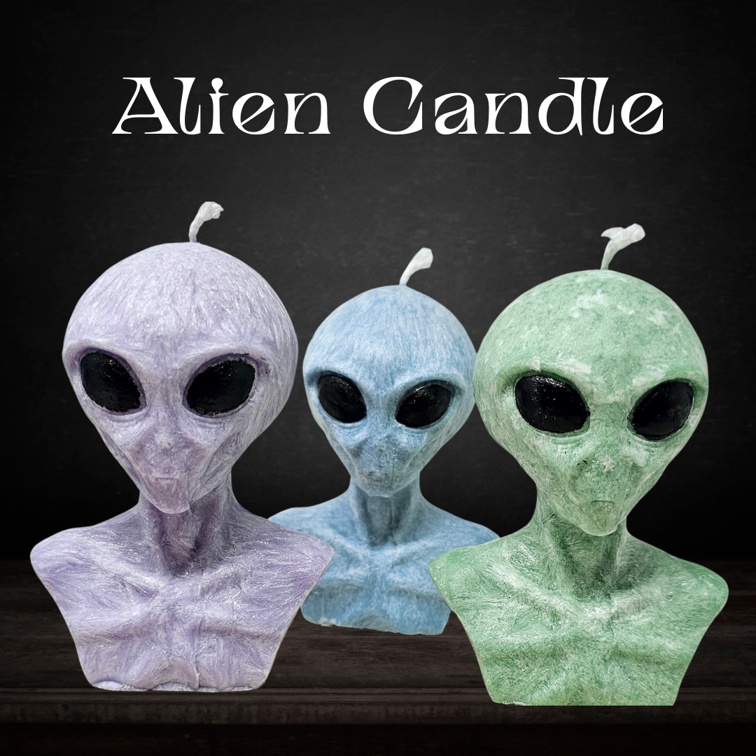 Alien Candle - 5 Inches Handmade Candle