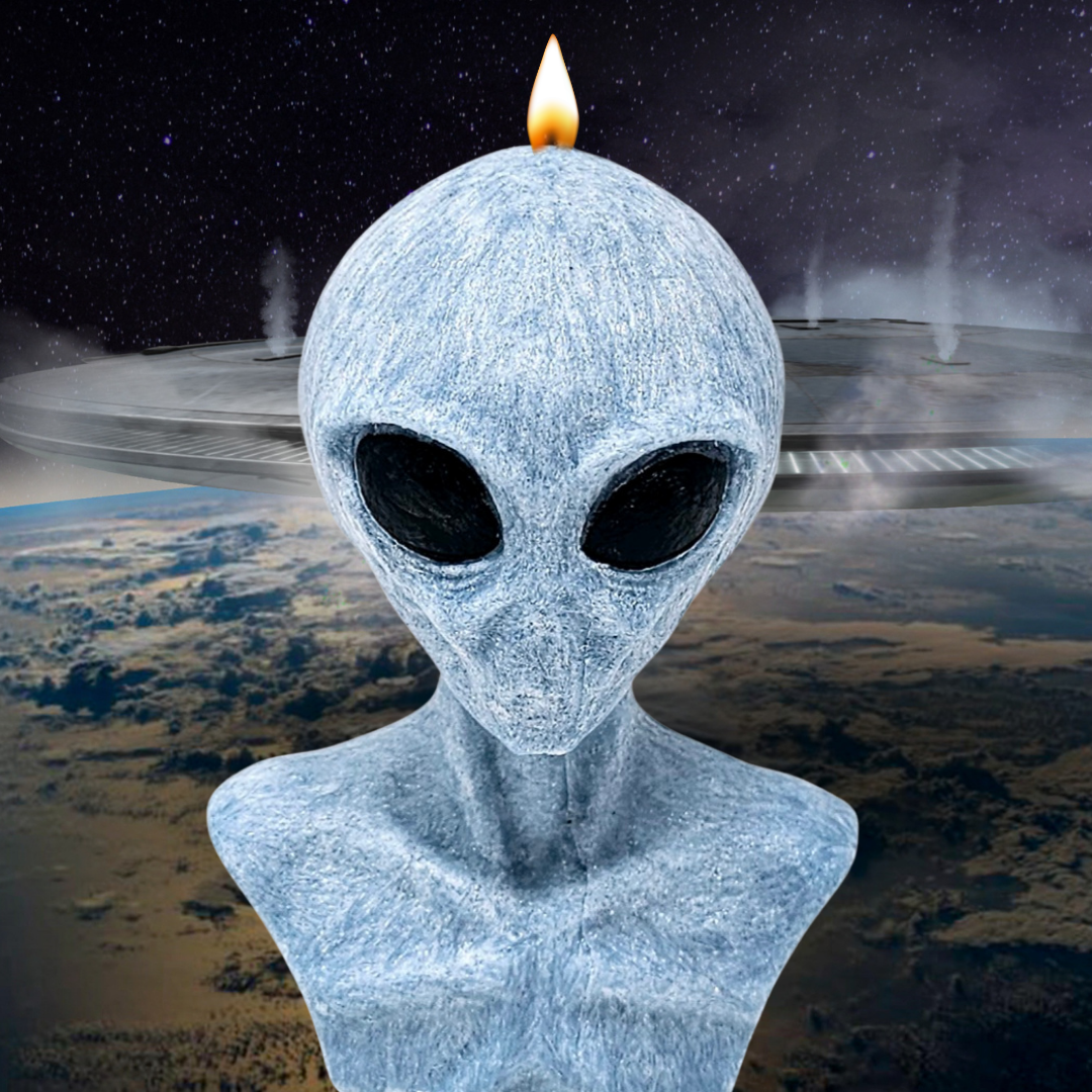 Alien Candle - 5 Inches Handmade Candle
