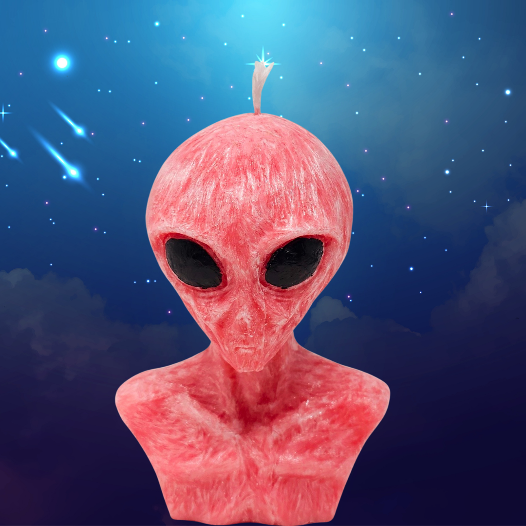 Alien Candle - 5 Inches Handmade Candle