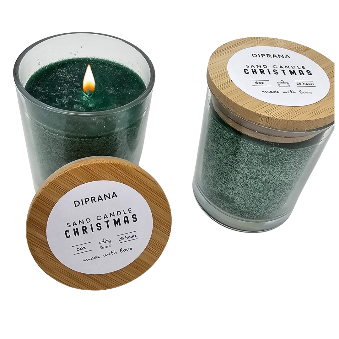 Christmas Tree-Scented Sand Candle: Embrace the Holidays with Fragrant Elegance