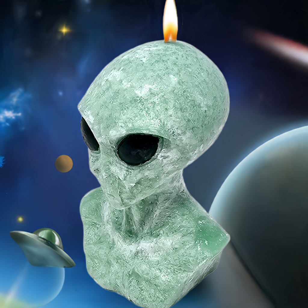 Alien Candle - 5 Inches Handmade Candle