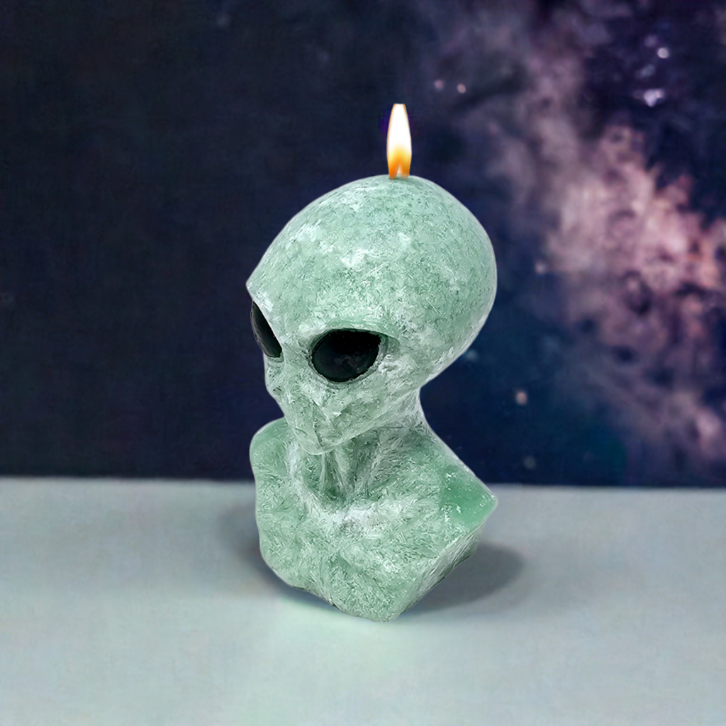 Alien Candle - 5 Inches Handmade Candle