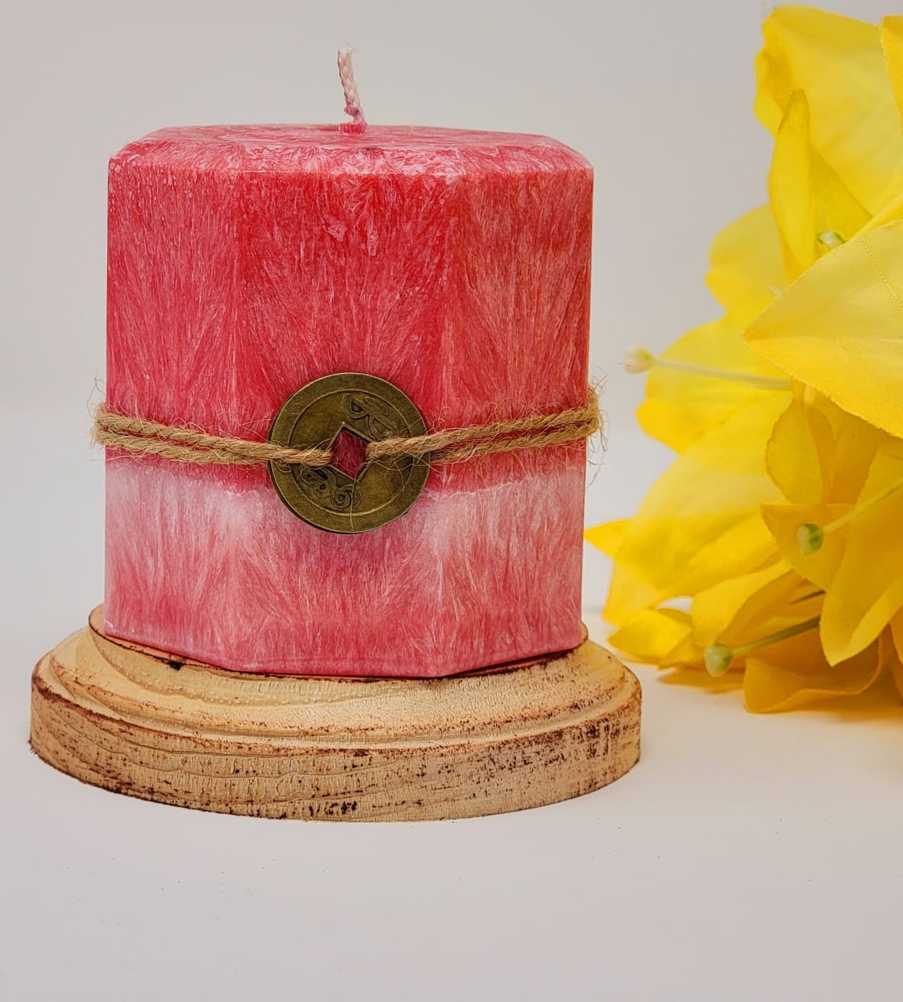 Feng Shui Candle with Crystals Inside