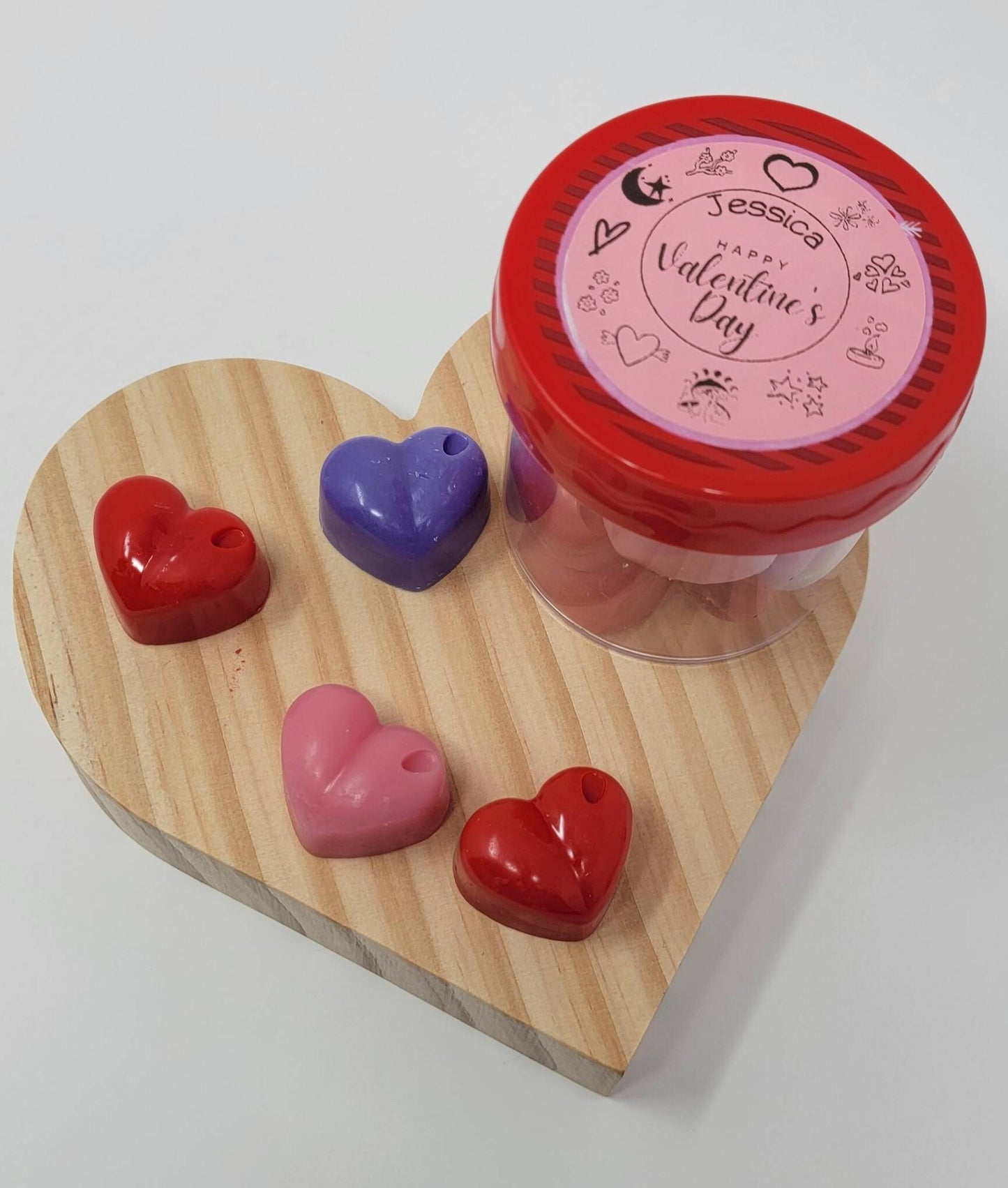 Wax melts, Hearts wax melts