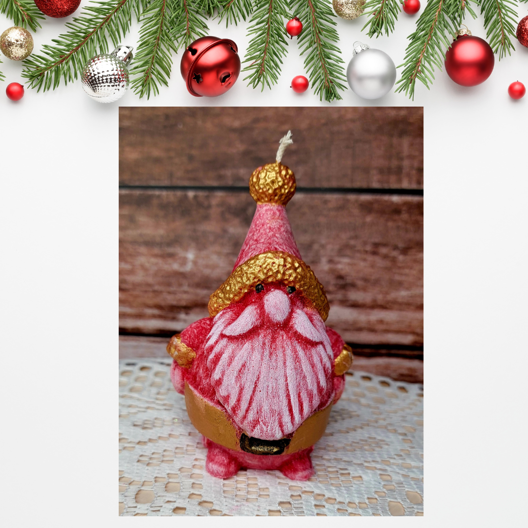 Santa Claus Christmas Candle,  Santa Candle Christmas Decor