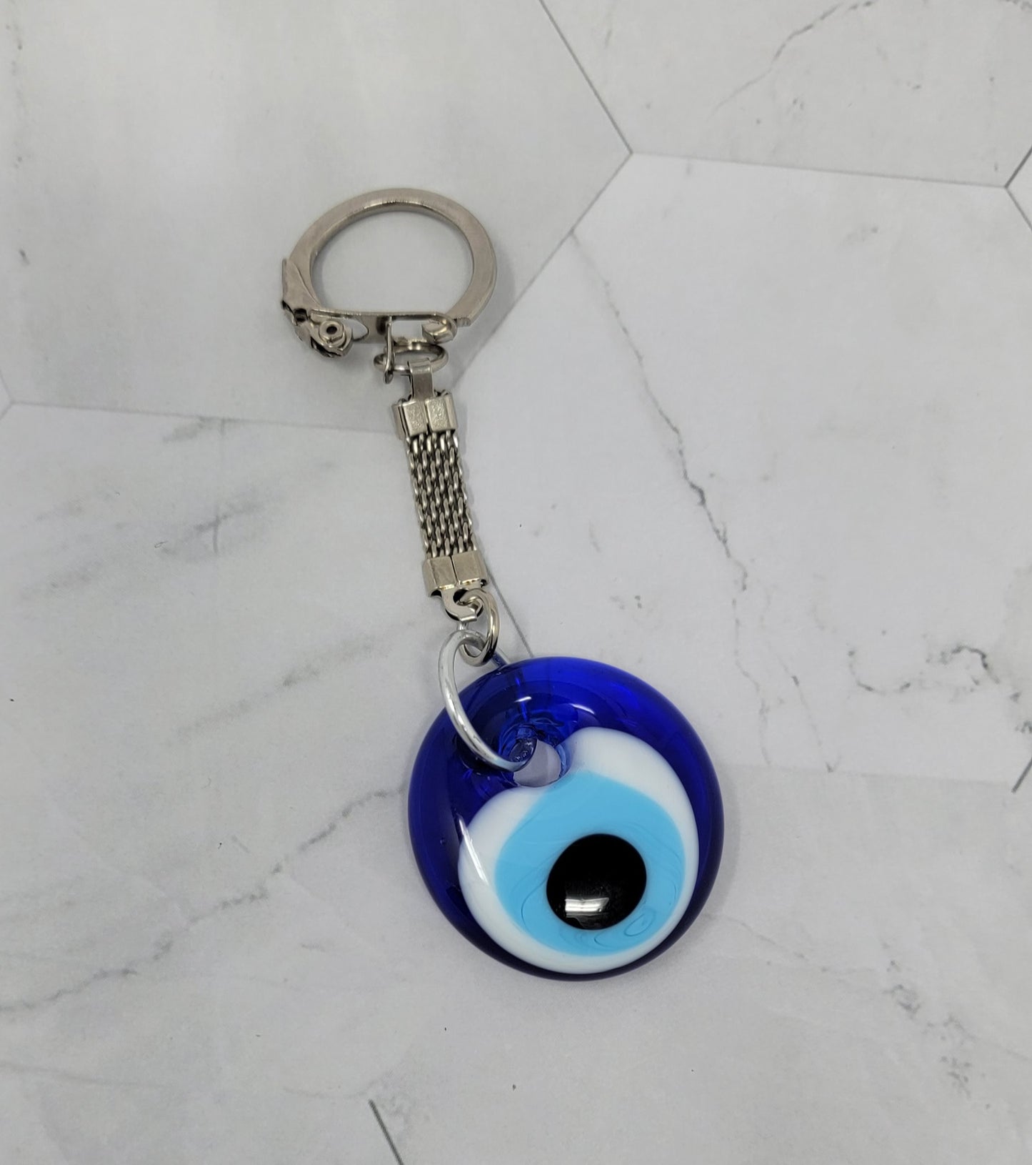 Evil Eye Keychain, Key Ring for Women