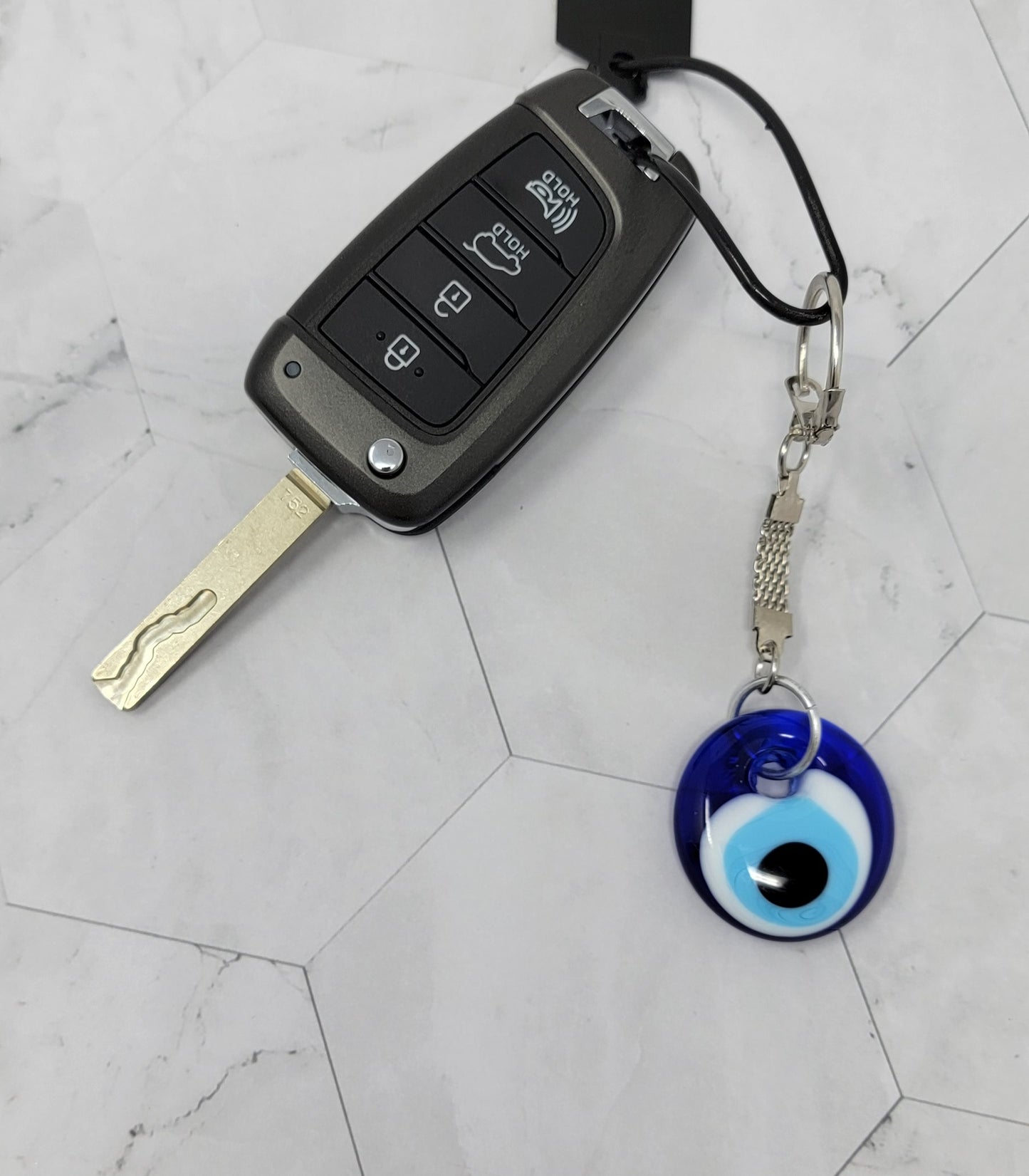 Evil Eye Keychain, Key Ring for Women