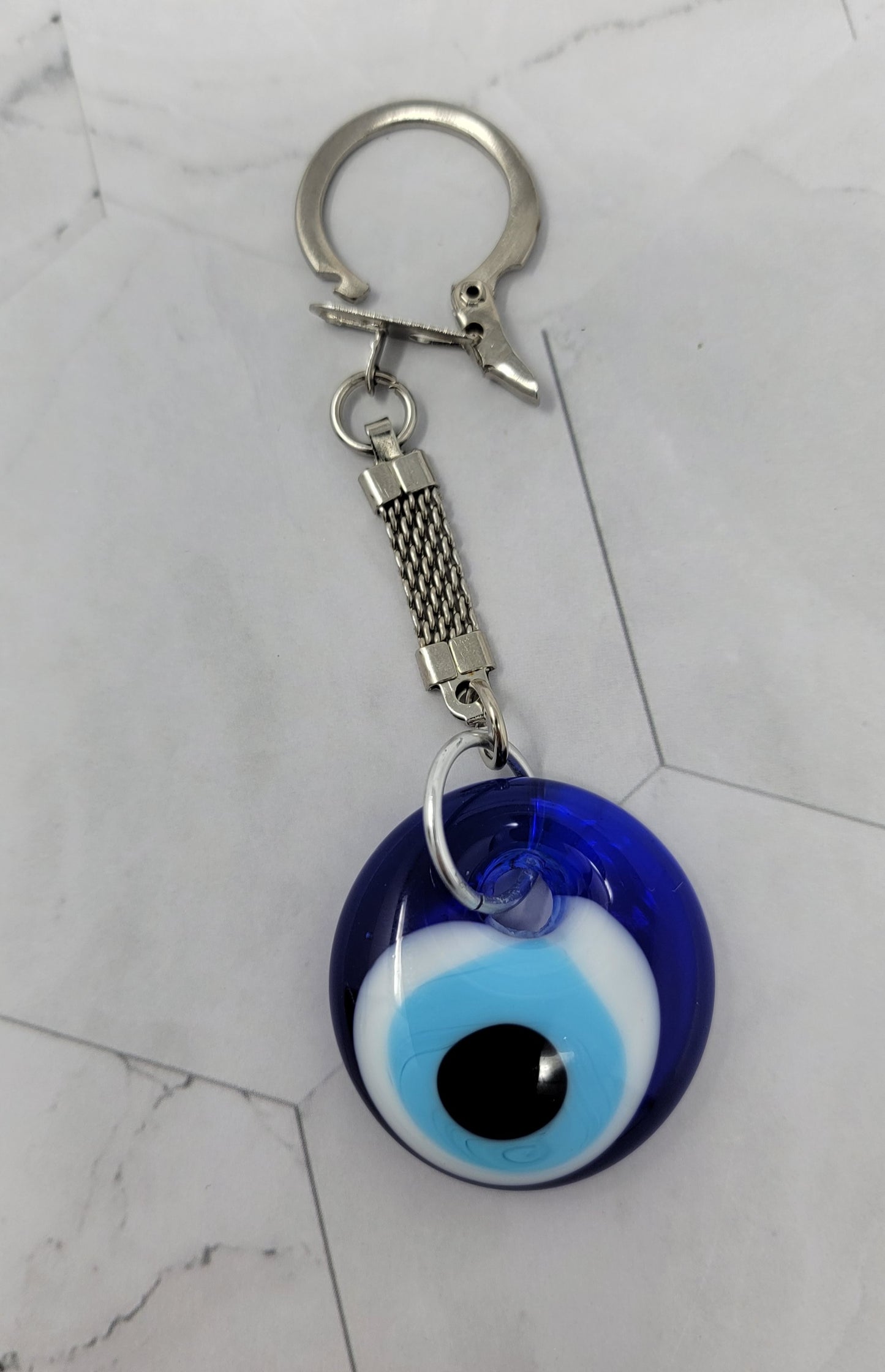 Evil Eye Keychain, Key Ring for Women