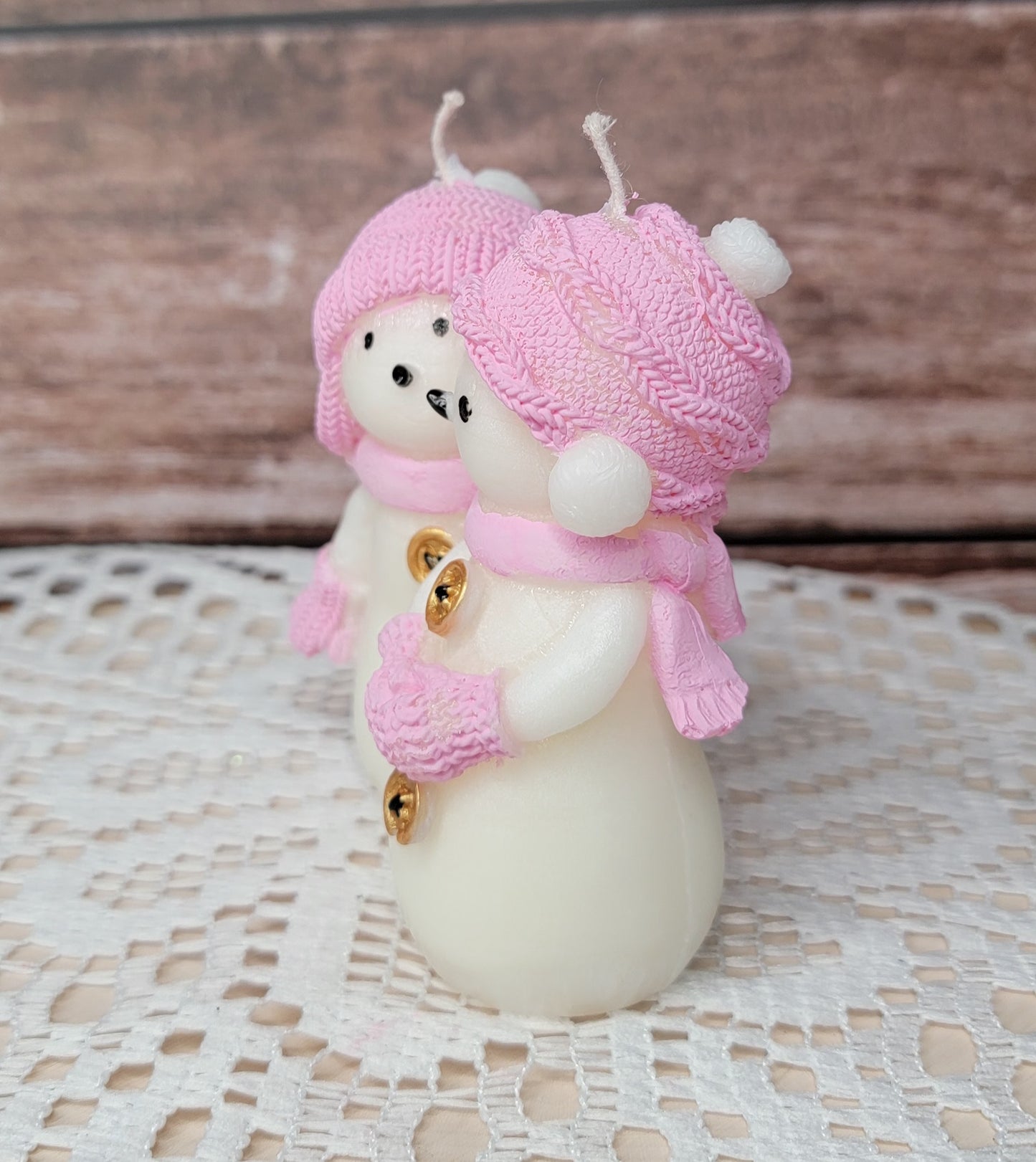 Snowman Candle, Cute Snowman Candle, Snowman Shaped Candle