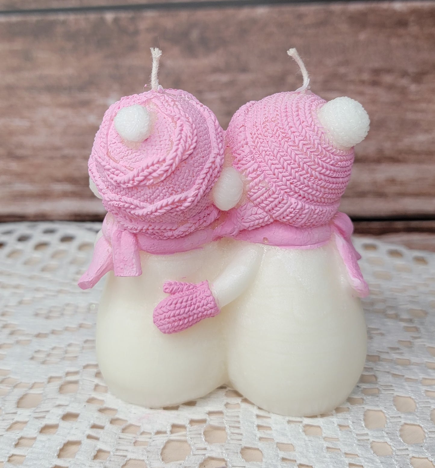 Snowman Candle, Cute Snowman Candle, Snowman Shaped Candle