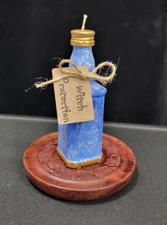 Witch bottle Candle -  Altar Bottle Candle