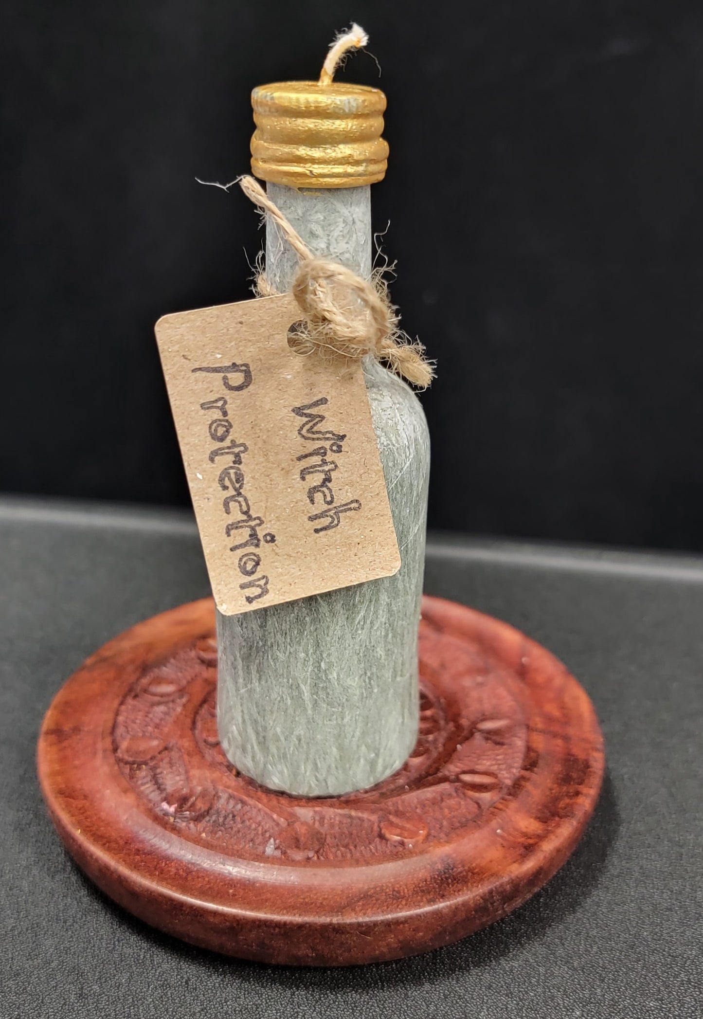 Witch bottle Candle -  Altar Bottle Candle