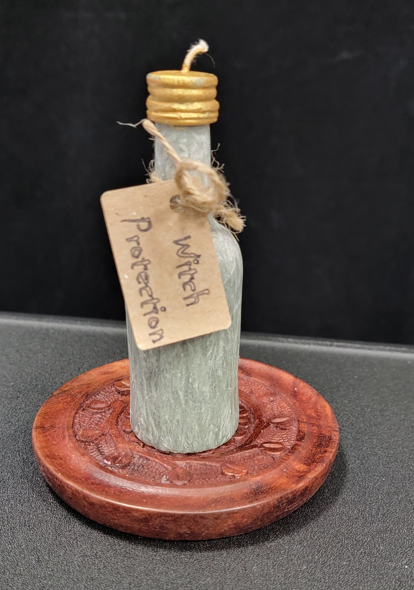 Witch bottle Candle -  Altar Bottle Candle