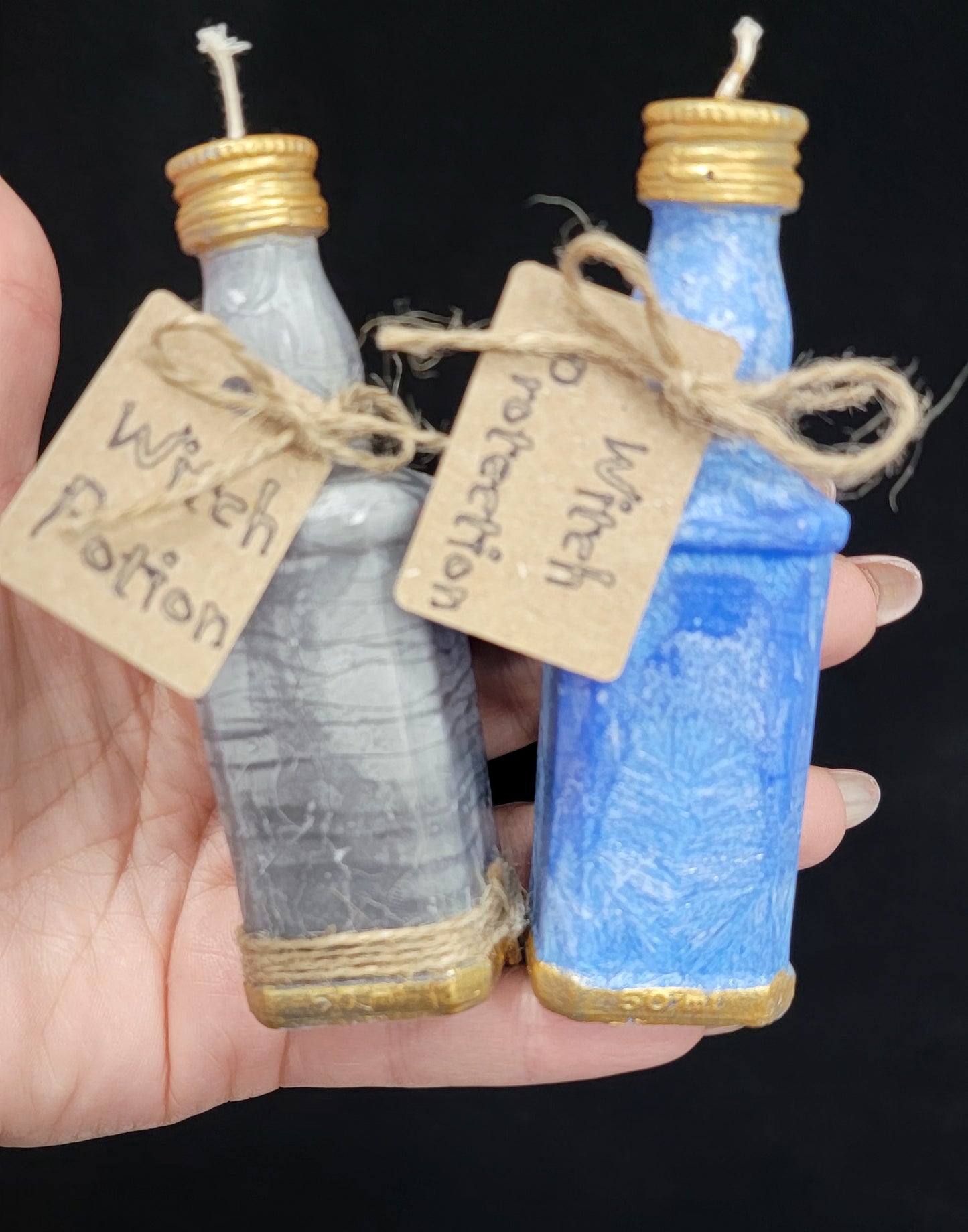 Witch bottle Candle -  Altar Bottle Candle