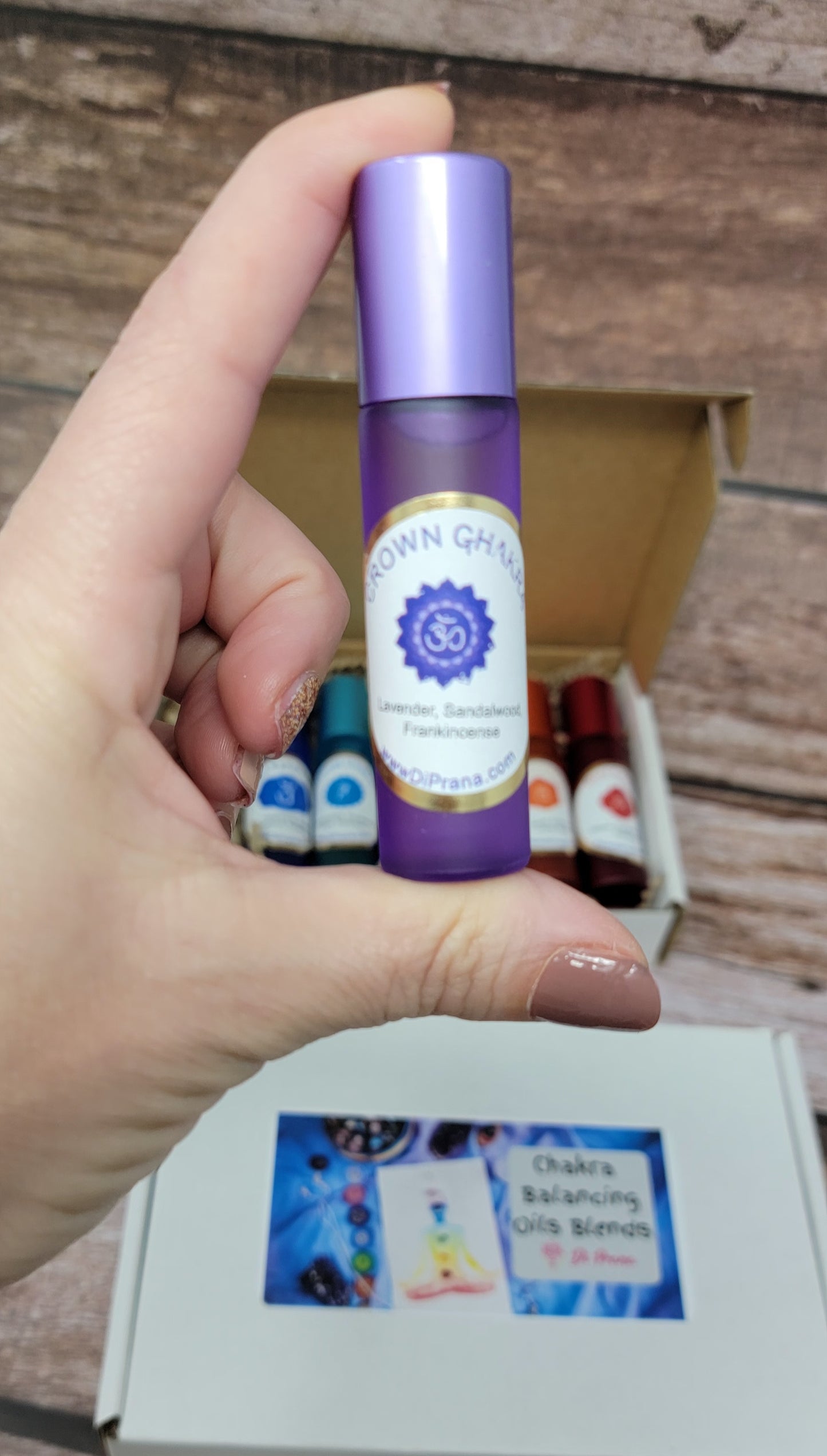 Chakra Crystal Set Intention Oils Reiki Infused Chakra Oils - Chakras Oil Blend