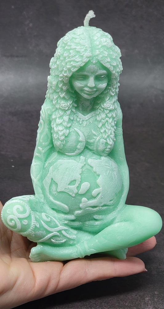 Goddess Gaia Candle, Mother Earth Candle, Large Gaia Candle, Gaia Candle