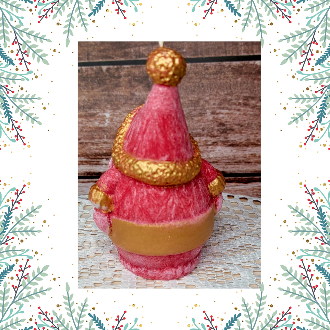 Santa Claus Christmas Candle,  Santa Candle Christmas Decor