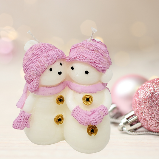 Snowman Candle, Cute Snowman Candle, Snowman Shaped Candle