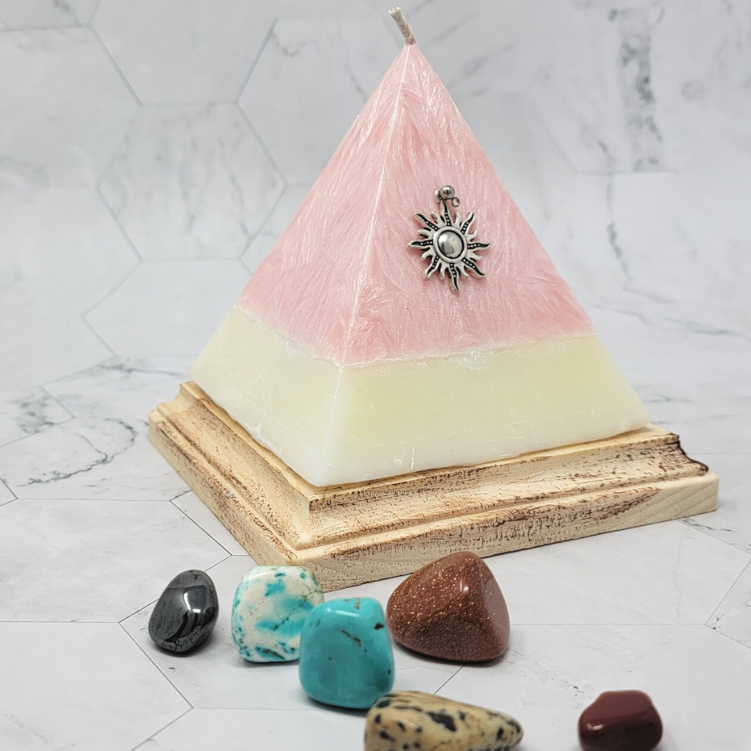 Pyramid candles best sale