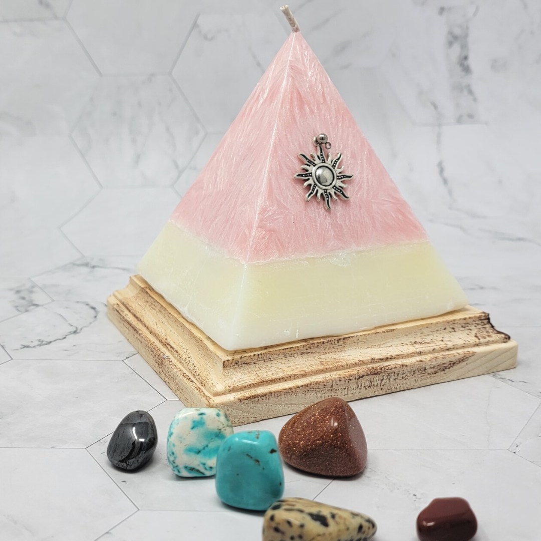 Pyramid candles deals