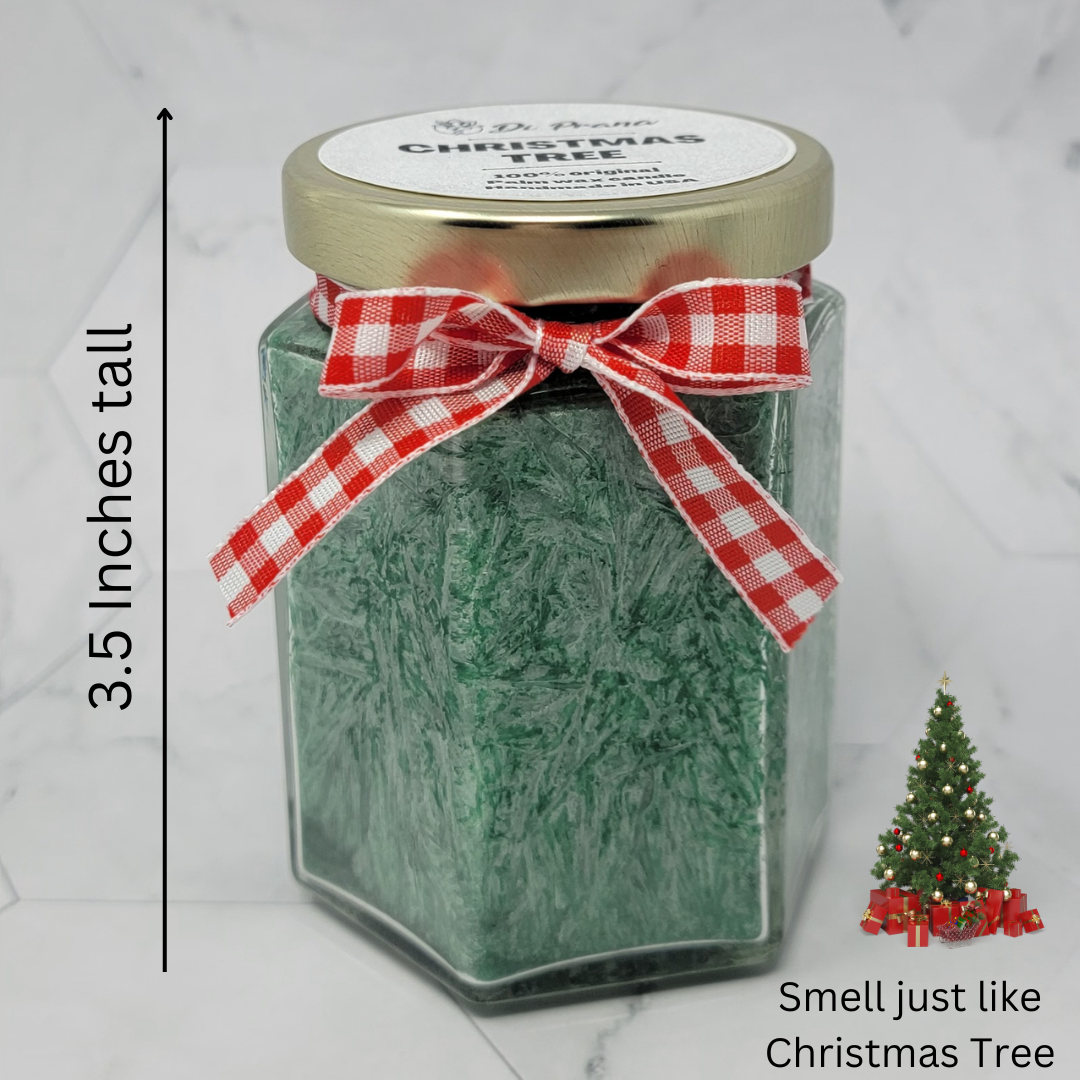 Christmas Tree Scented Candle, 6,5oz | Handmade in the USA| Made with 100% Palm Wax