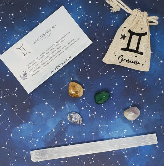 Zodiac Gemini Crystal Set |Gemini Zodiac Crystal Set