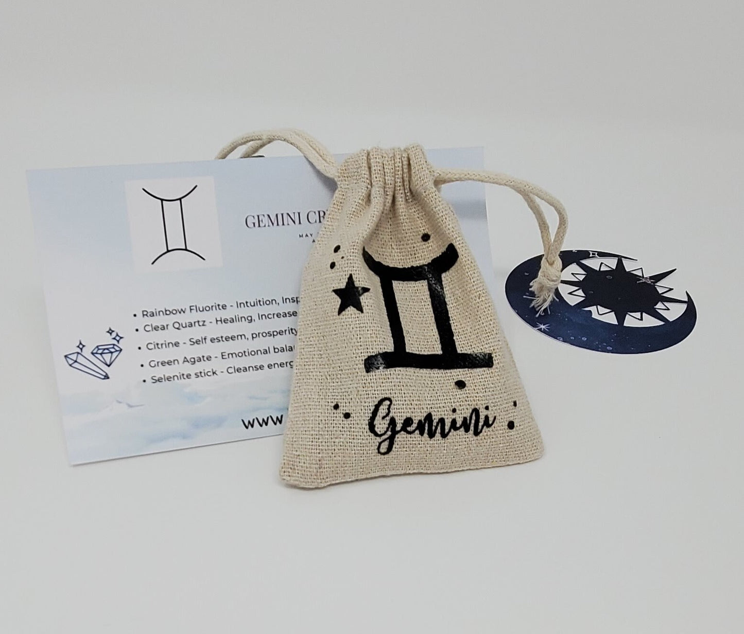 Zodiac Gemini Crystal Set |Gemini Zodiac Crystal Set