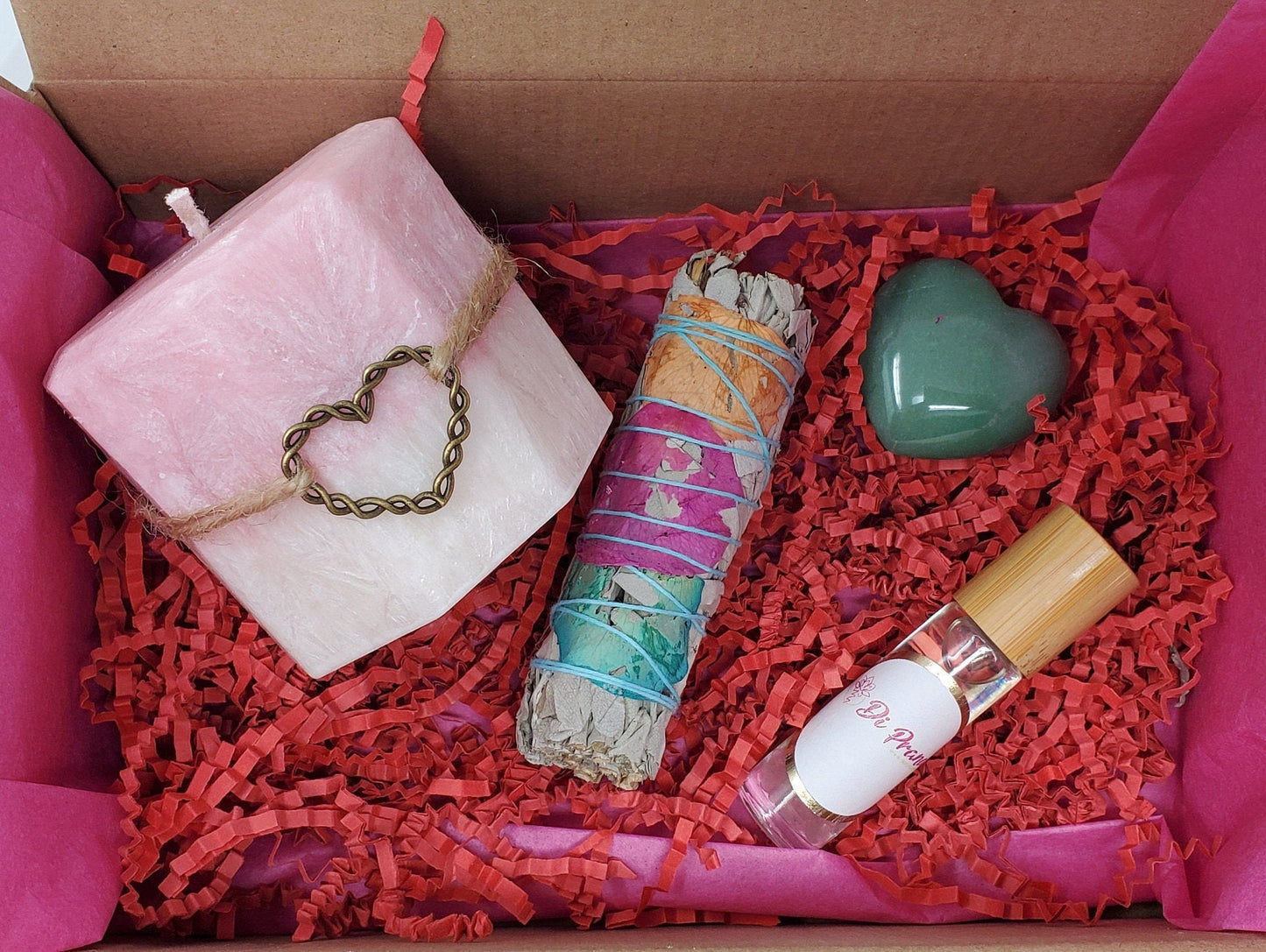 Crystal Candle self care box - Cleanse and self care box