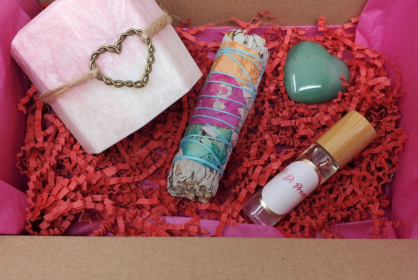 Crystal Candle self care box - Cleanse and self care box