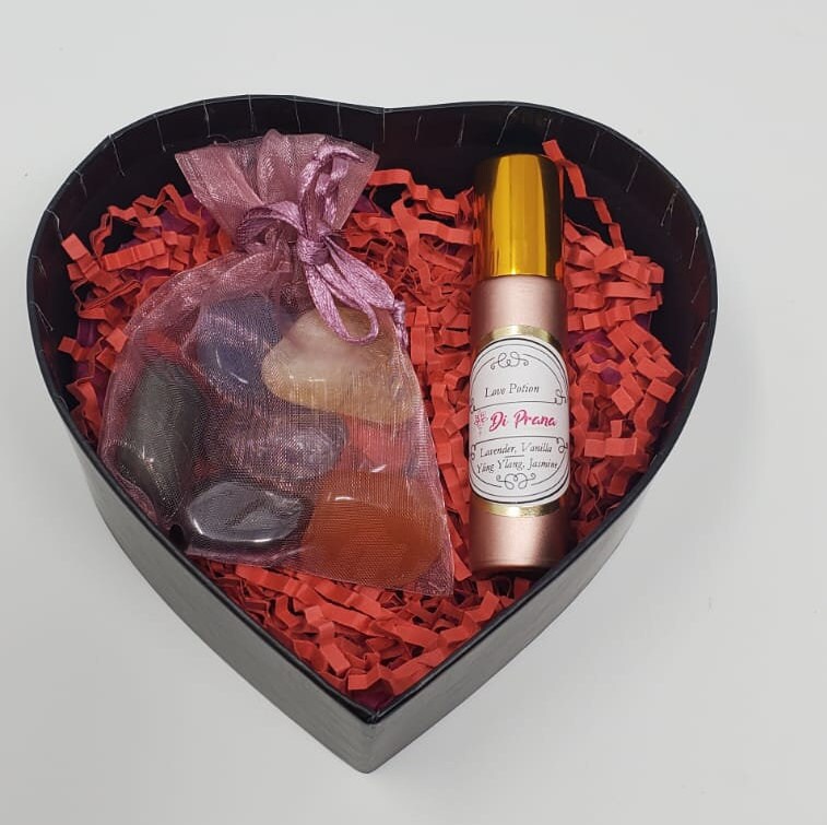 Crystal Heart Box, Valentines gift box, Heart Crystal Box, Self Love Gift box