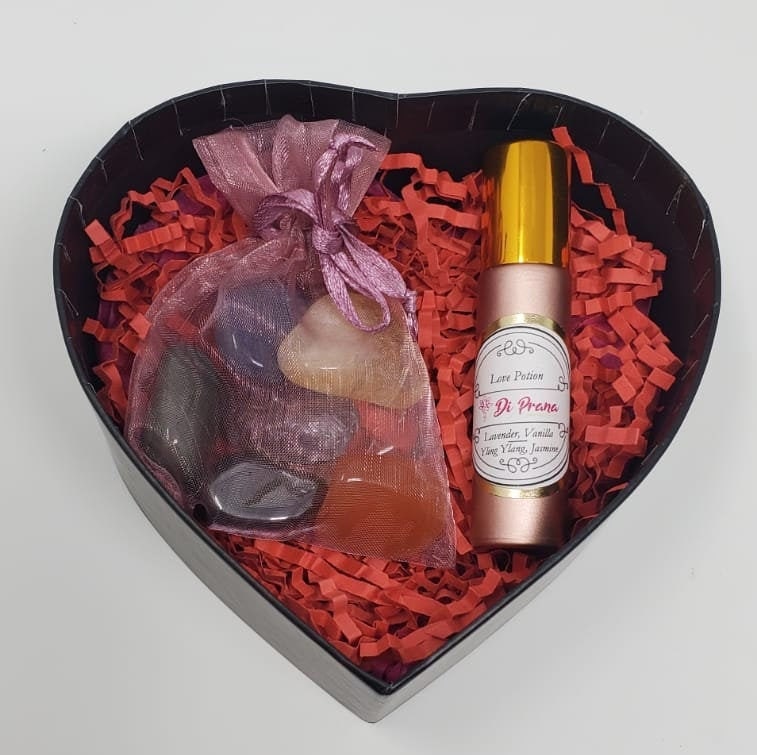 Crystal Heart Box, Valentines gift box, Heart Crystal Box, Self Love Gift box