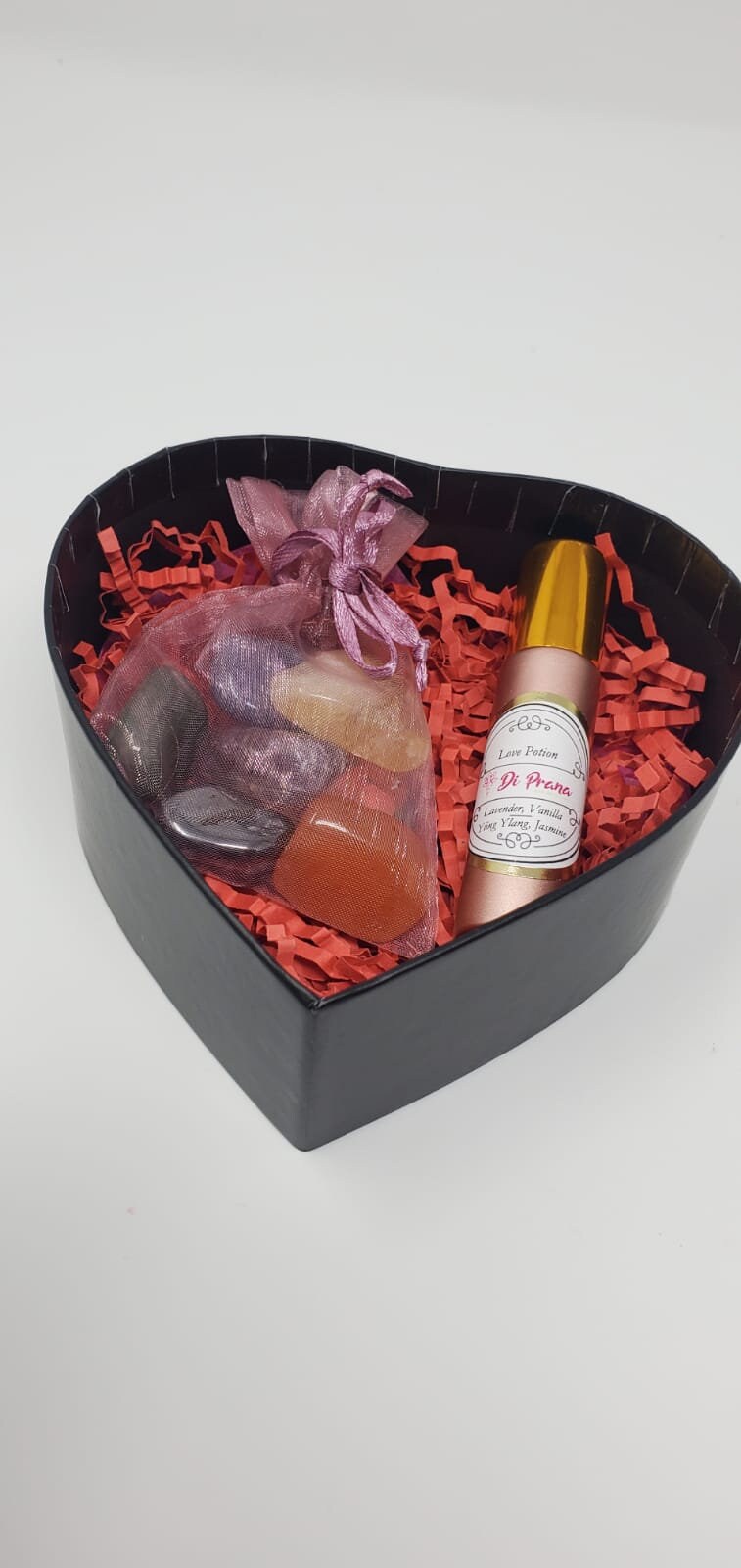 Crystal Heart Box, Valentines gift box, Heart Crystal Box, Self Love Gift box