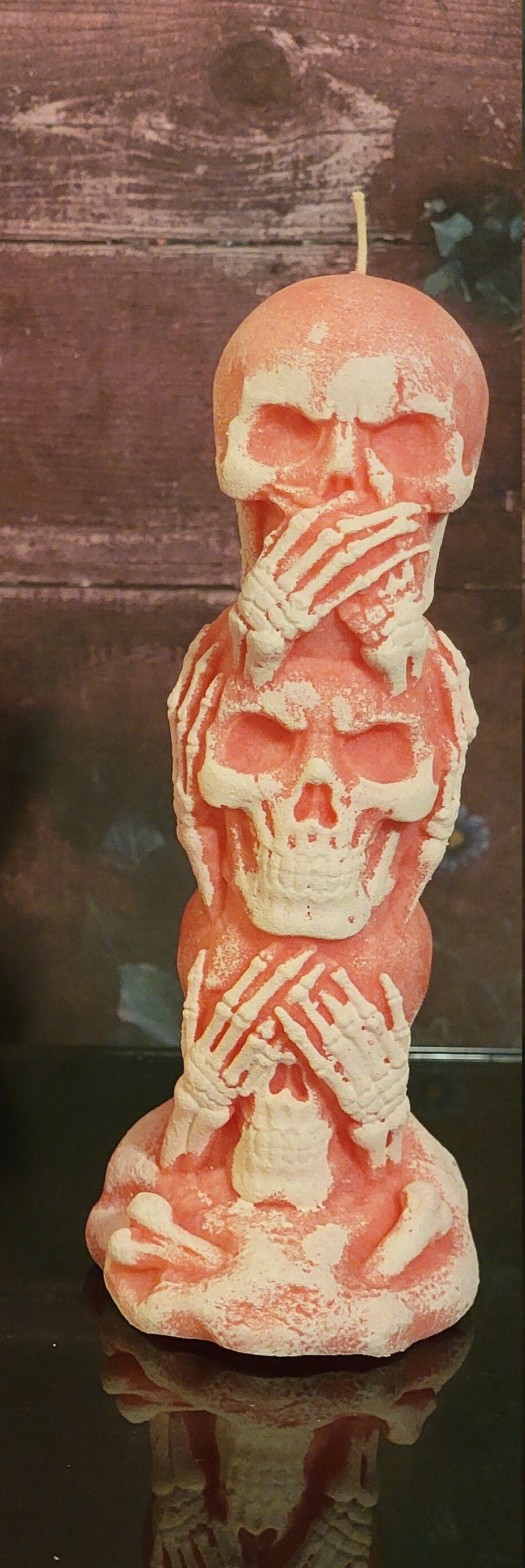 Halloween Candle  Skull Candles, Speak/Hear/See No Evil Skulls