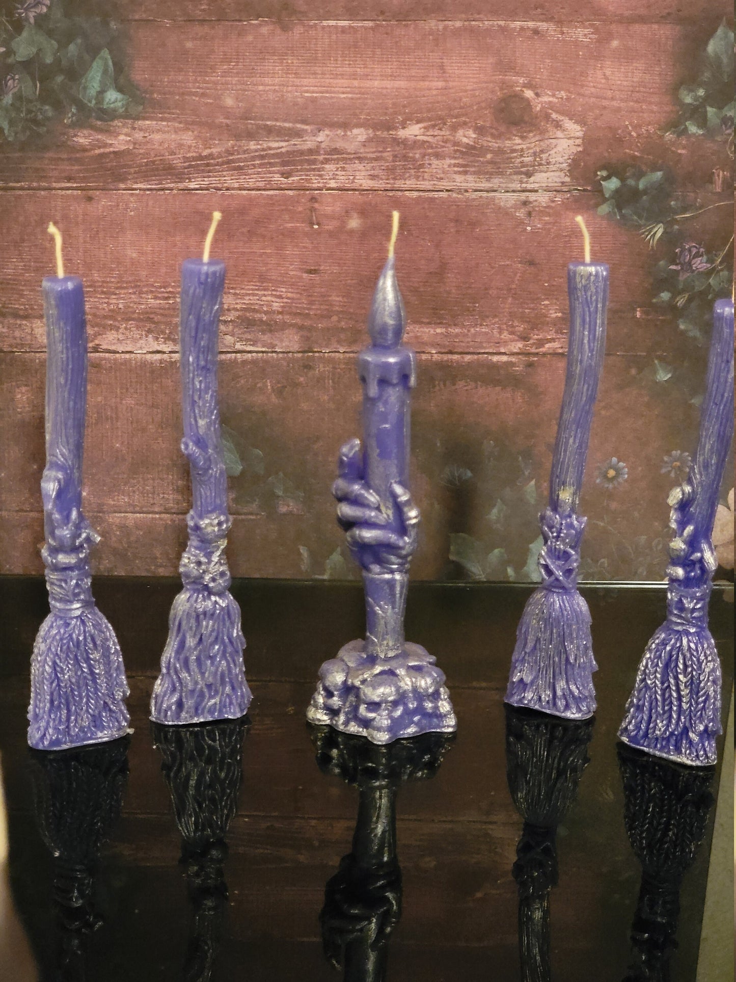 Witch Broom Candles - Halloween Scented Candles