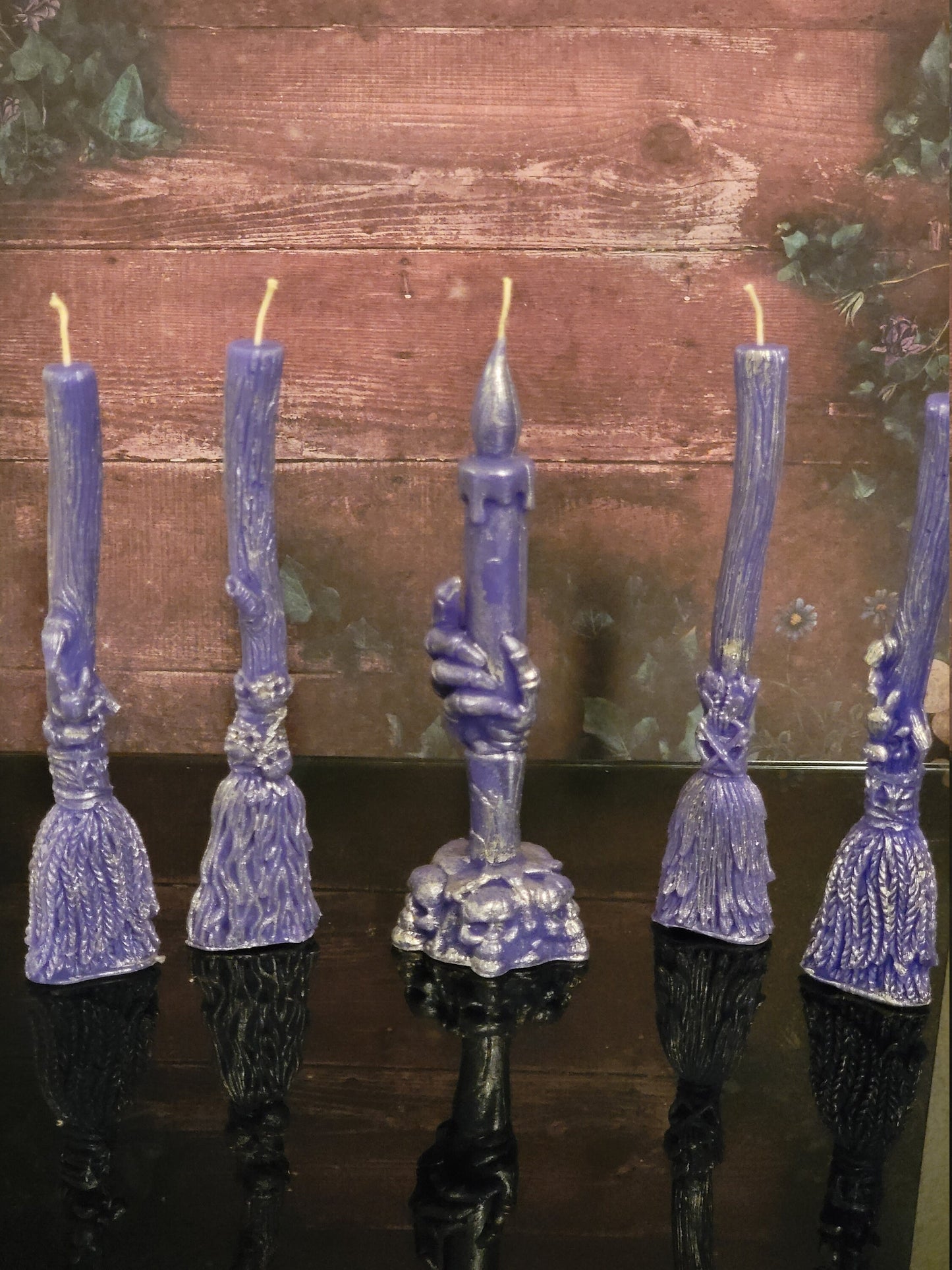 Witch Broom Candles - Halloween Scented Candles