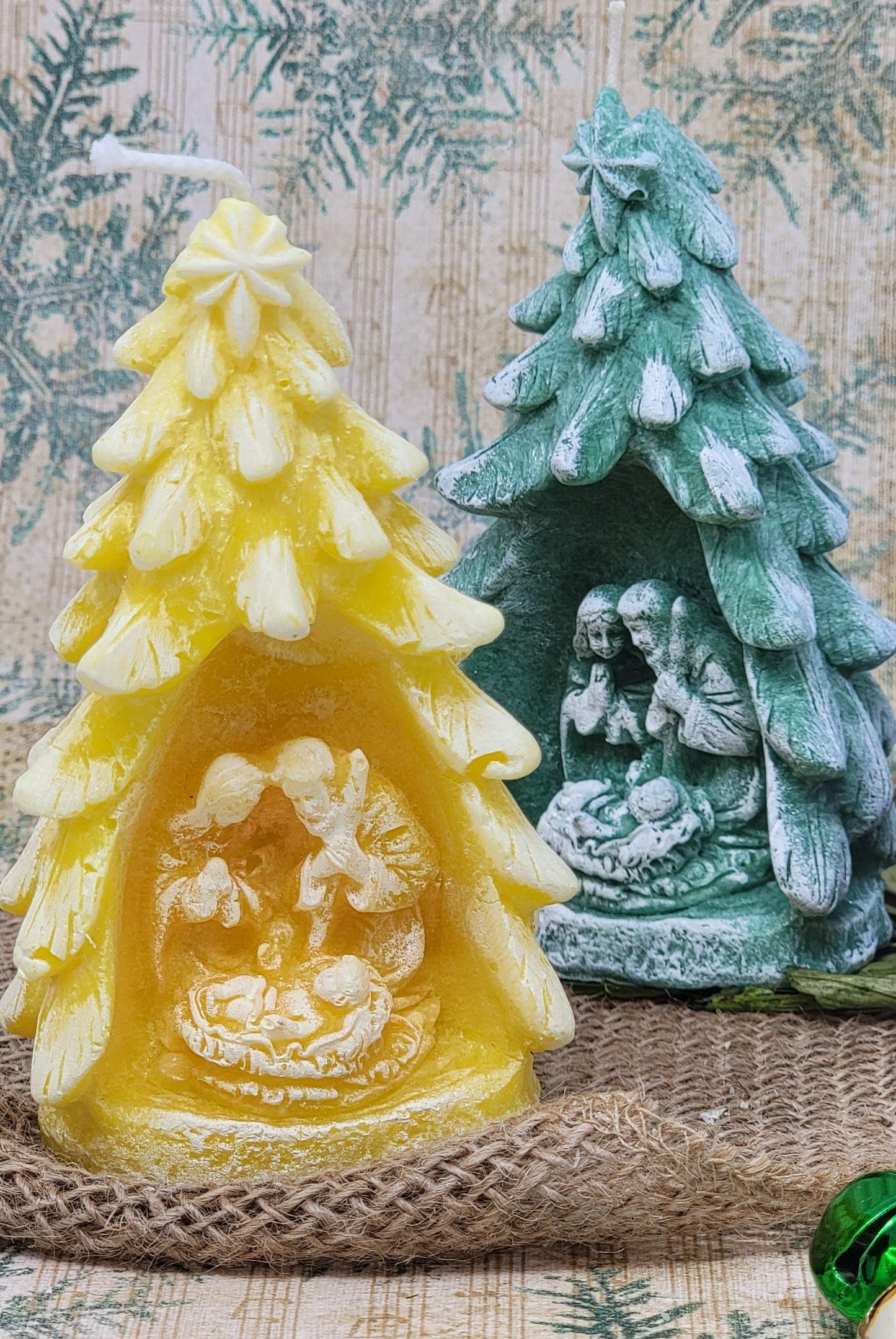 Diprana Nativity Scene Candle - Holiday scented - Handmade in FL USA