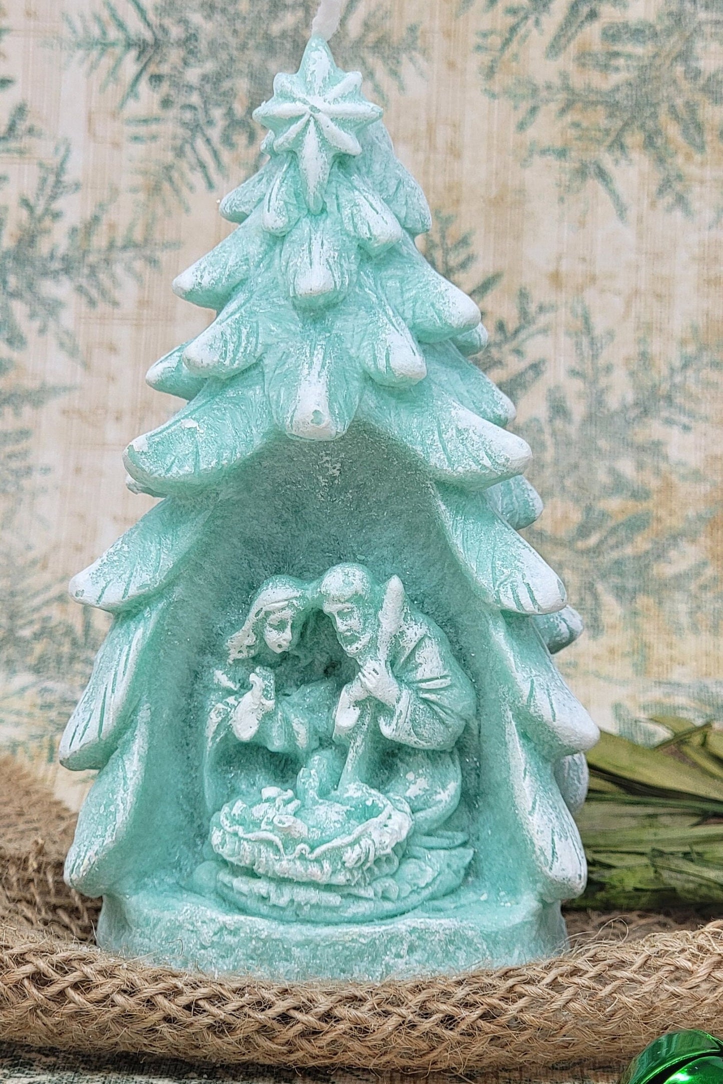 Diprana Nativity Scene Candle - Holiday scented - Handmade in FL USA