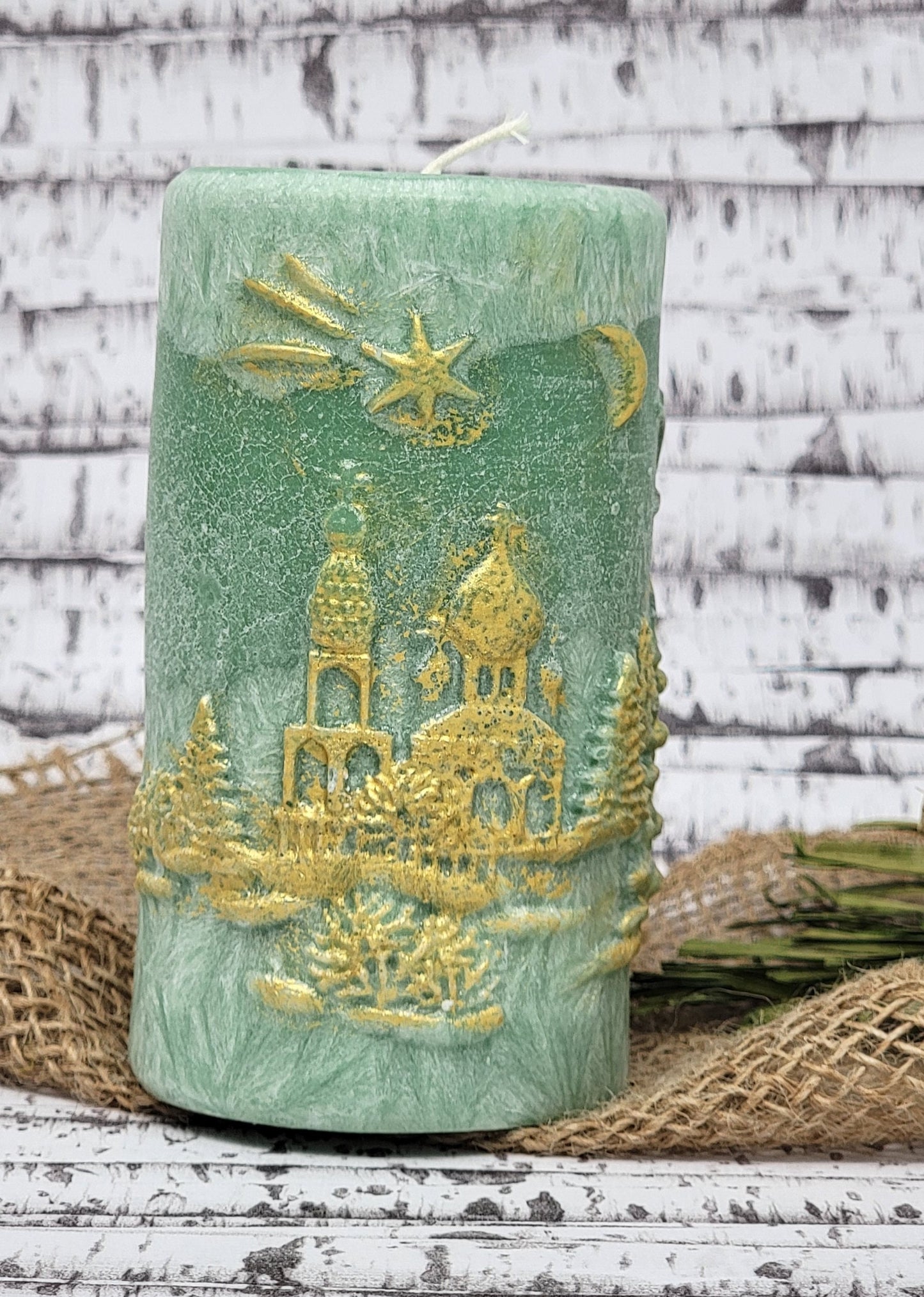 Christmas Scene Candle