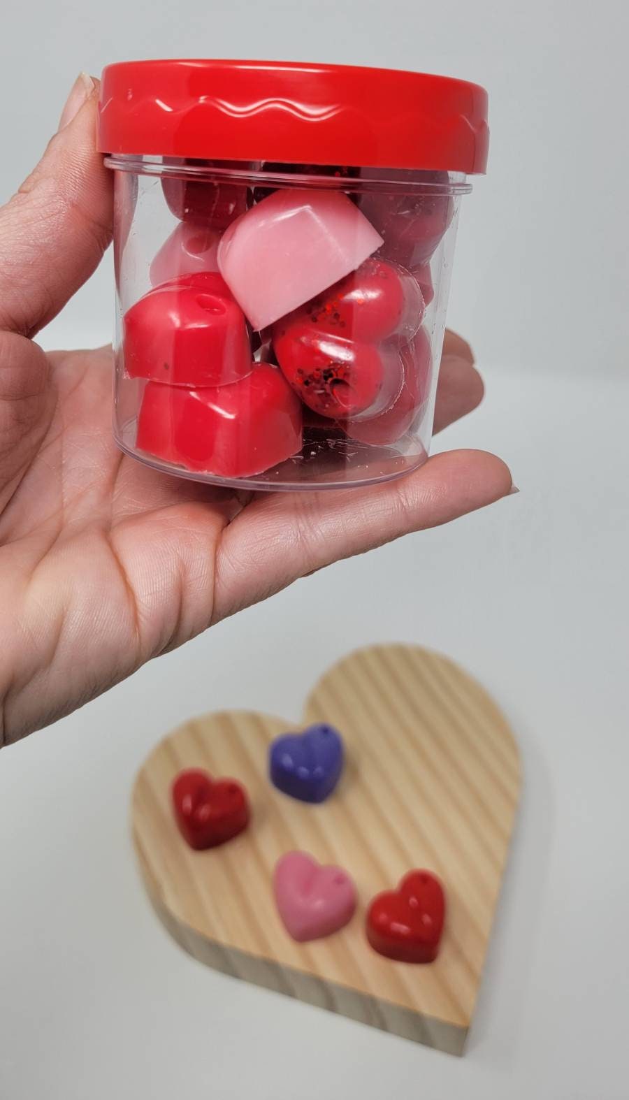 Wax melts, Hearts wax melts