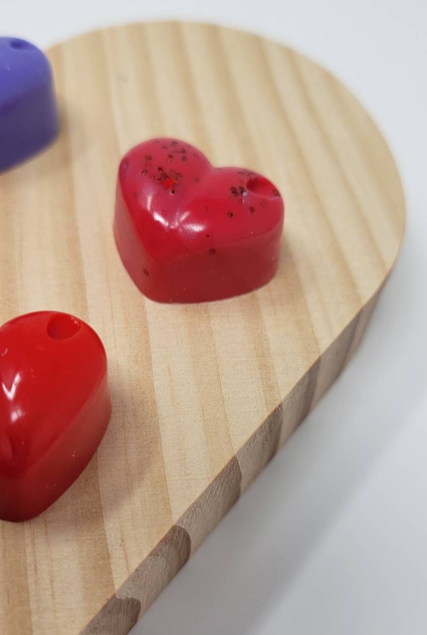Wax melts, Hearts wax melts