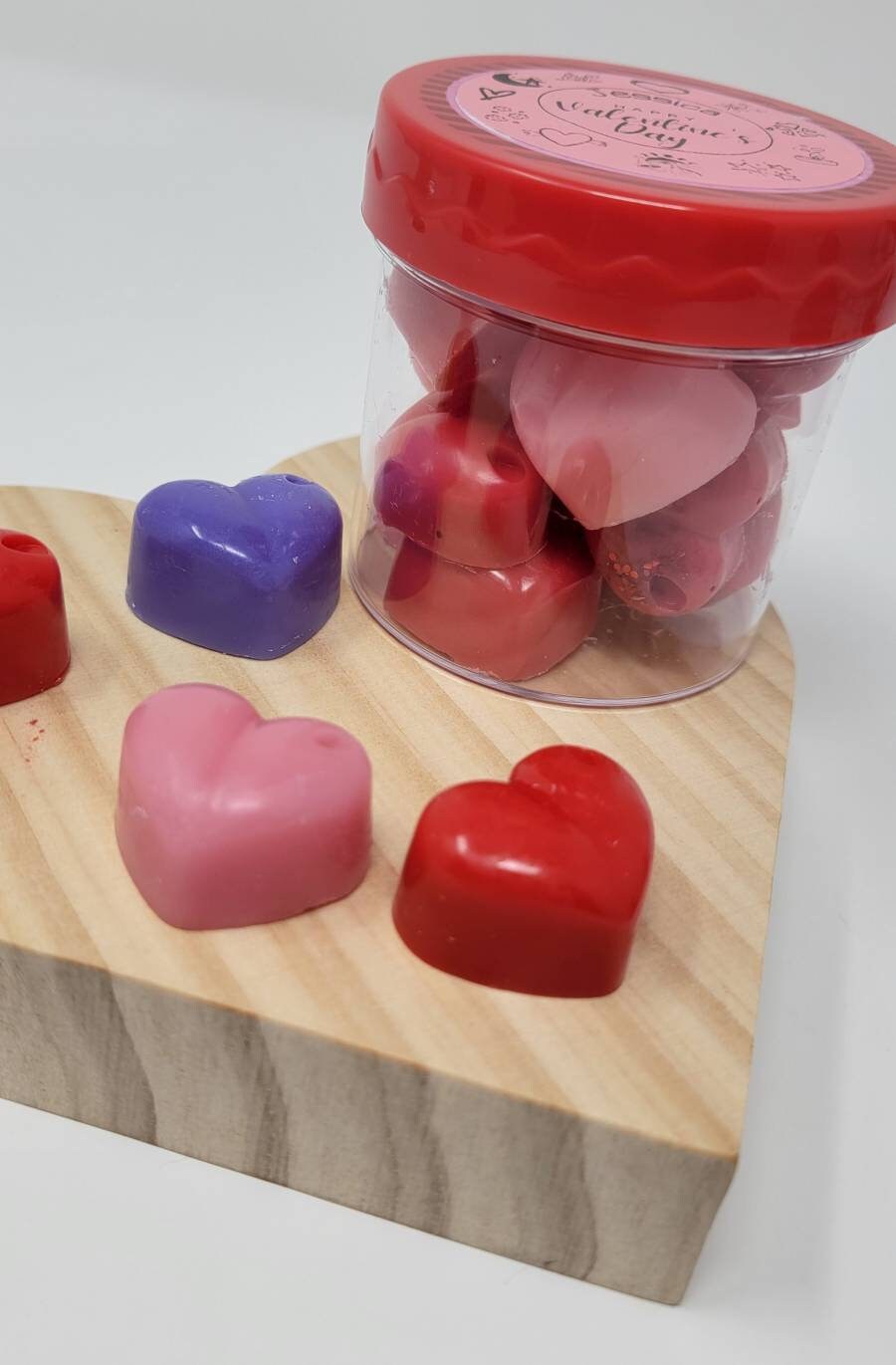 Wax melts, Hearts wax melts