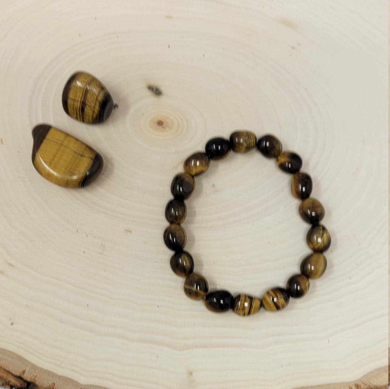 Jewelry Tiger Eye Crystal Bead Bracelet 8mm