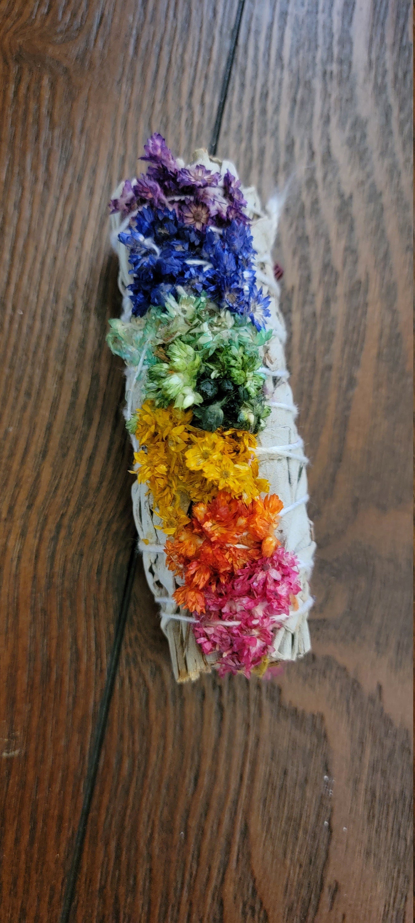 Smudge 7 Chakra Sage Floral