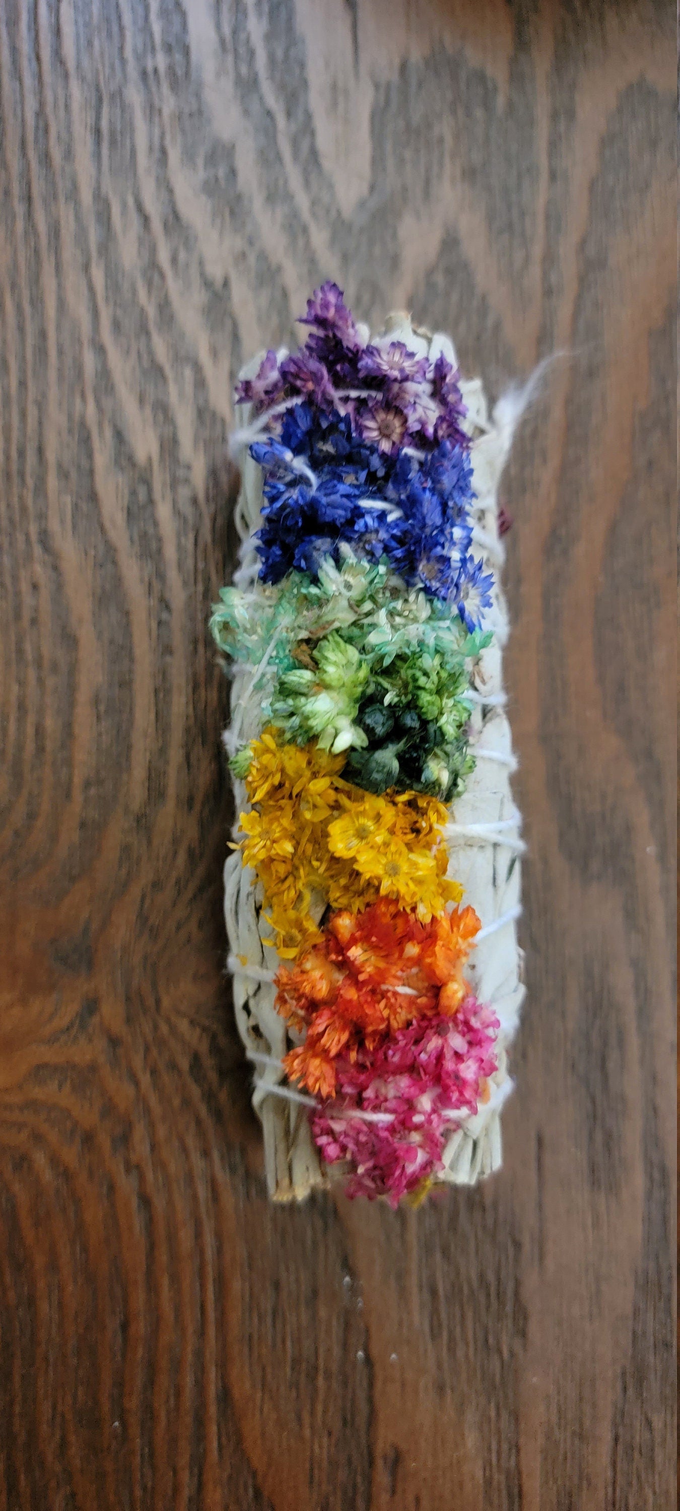 Smudge 7 Chakra Sage Floral