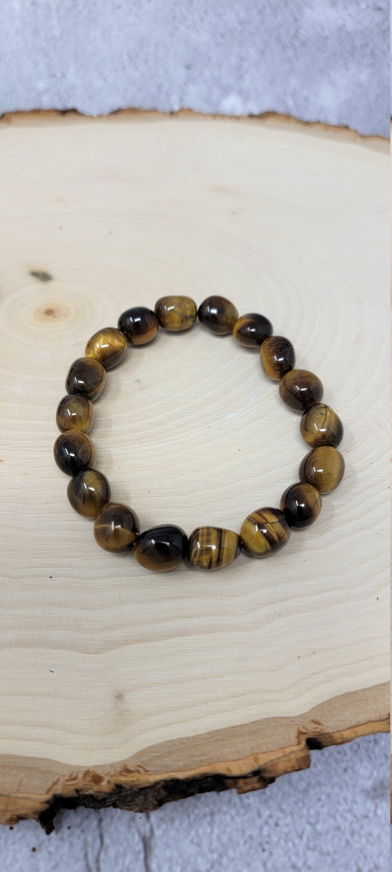 Jewelry Tiger Eye Crystal Bead Bracelet 8mm