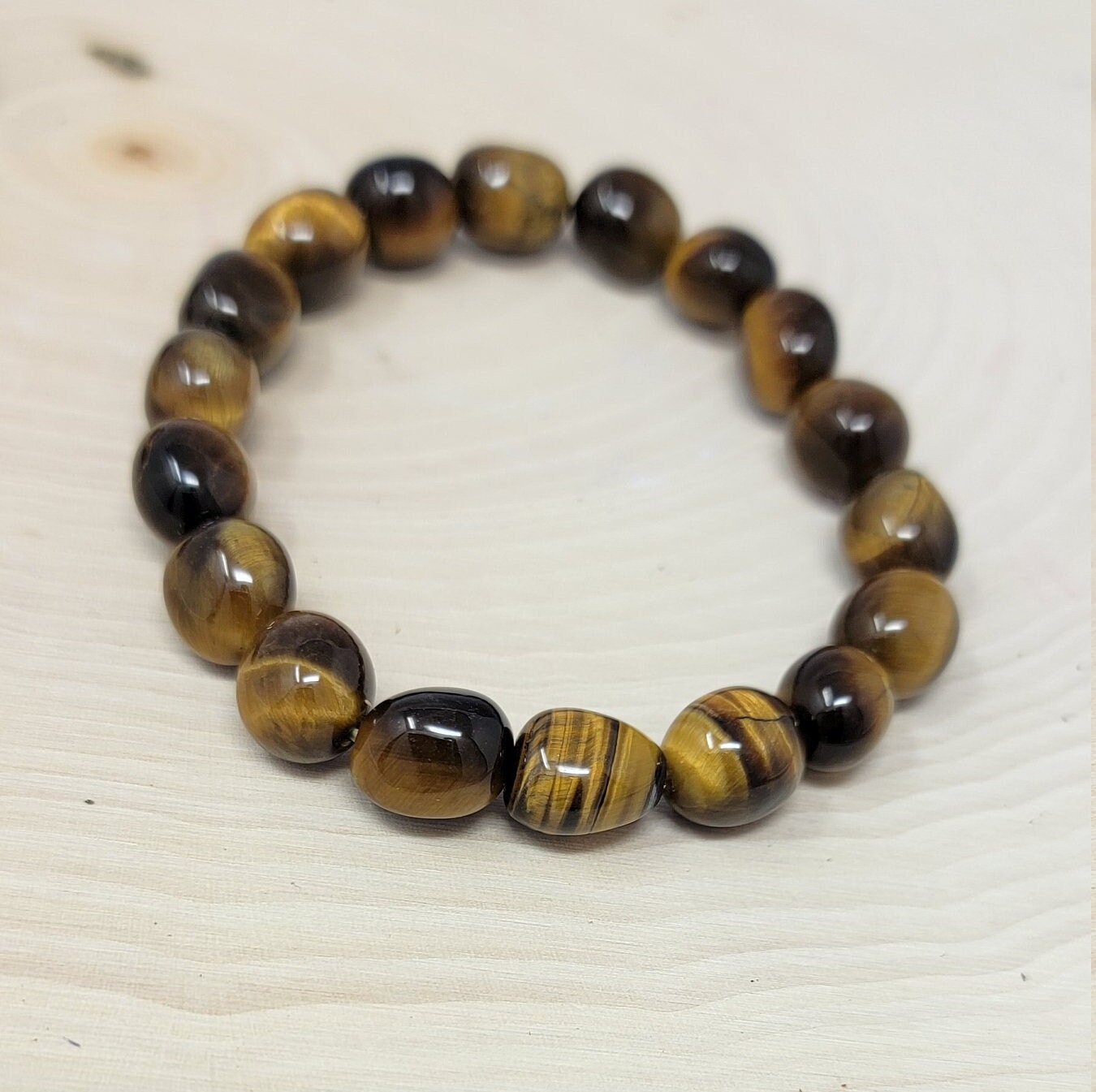 Jewelry Tiger Eye Crystal Bead Bracelet 8mm