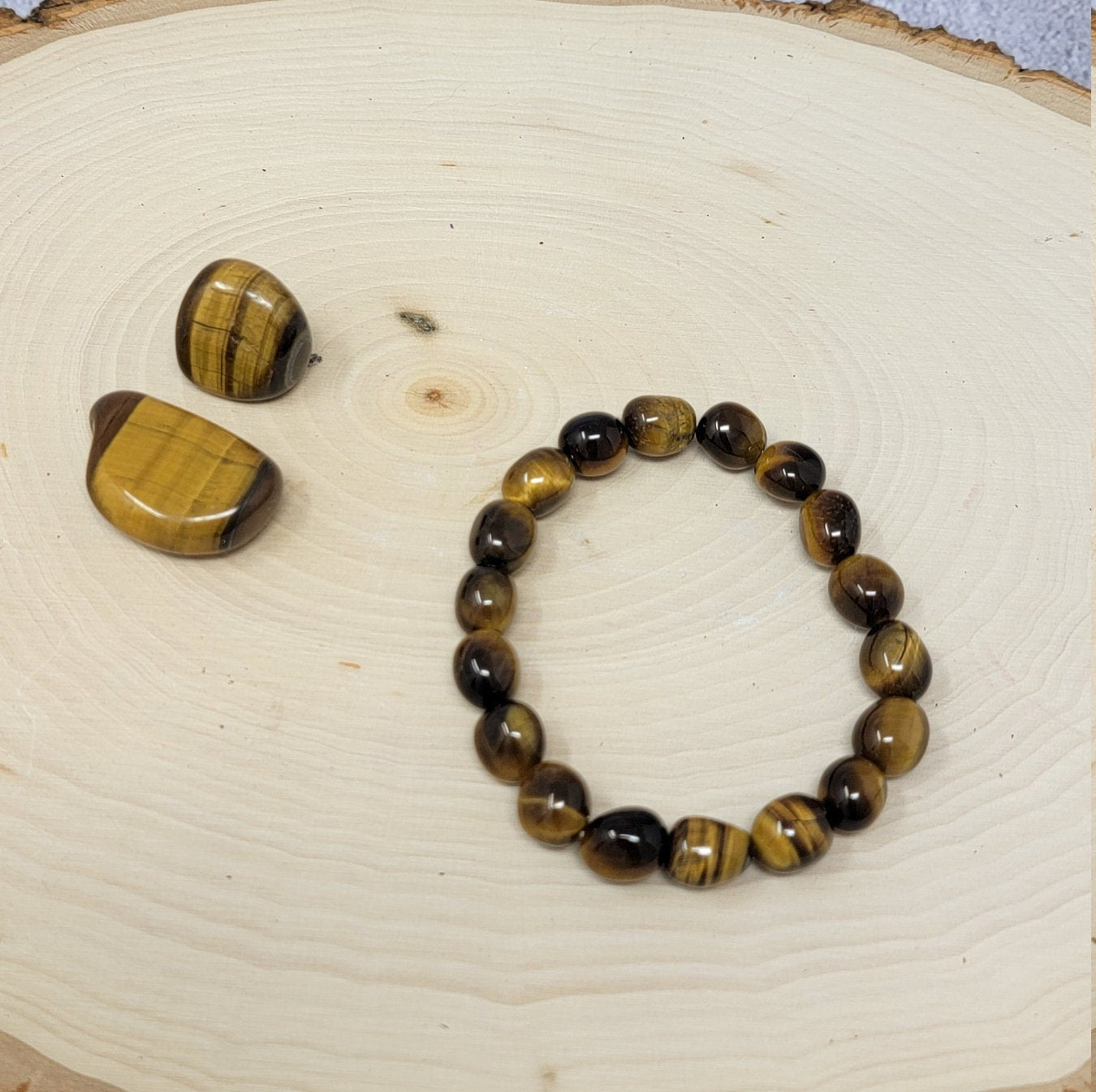 Jewelry Tiger Eye Crystal Bead Bracelet 8mm